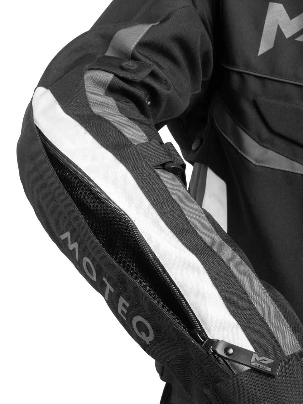 Куртка текстильная MOTEQ GRAY черно-серая 2XL