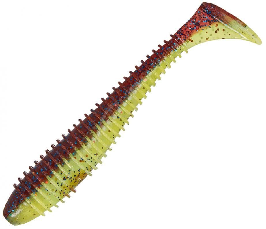 Приманка съедобная Keitech Swing Impact FAT 7.8" #EA15 Grape Chart Red FLK