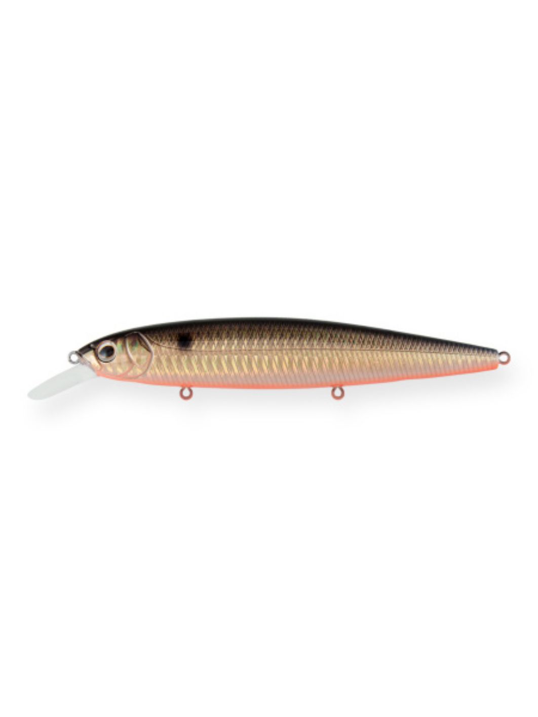 Воблер Минноу Strike Pro Bold 130SP,  130 мм,  24, 5 гр,  Загл. 1, 3м.-1, 8м.,  Нейтральный,  цвет: 613-713 Black Back Smoked OB,  (EG-191-SP#613-713)