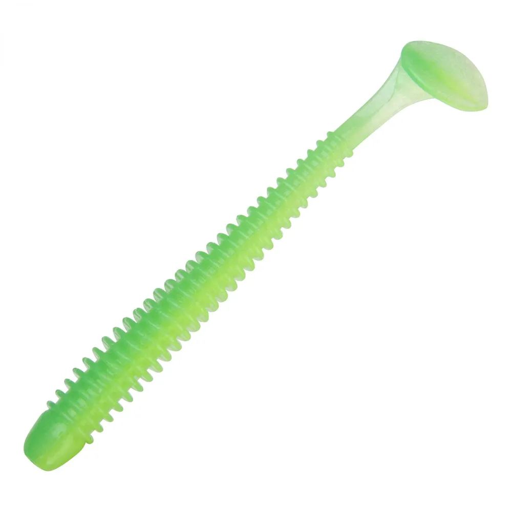 Приманка съедобная Keitech Swing Impact 3.5" EA#11 Lime Chartreuse Glow