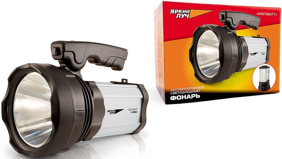 Фонарь-прожектор аккумуляторный светодиодный "ЭРА" PA-802 (15W,  800lm,  акк. 4800mAh) (817577)