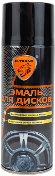 Краска для дисков акрил черная ELTRANS 520мл