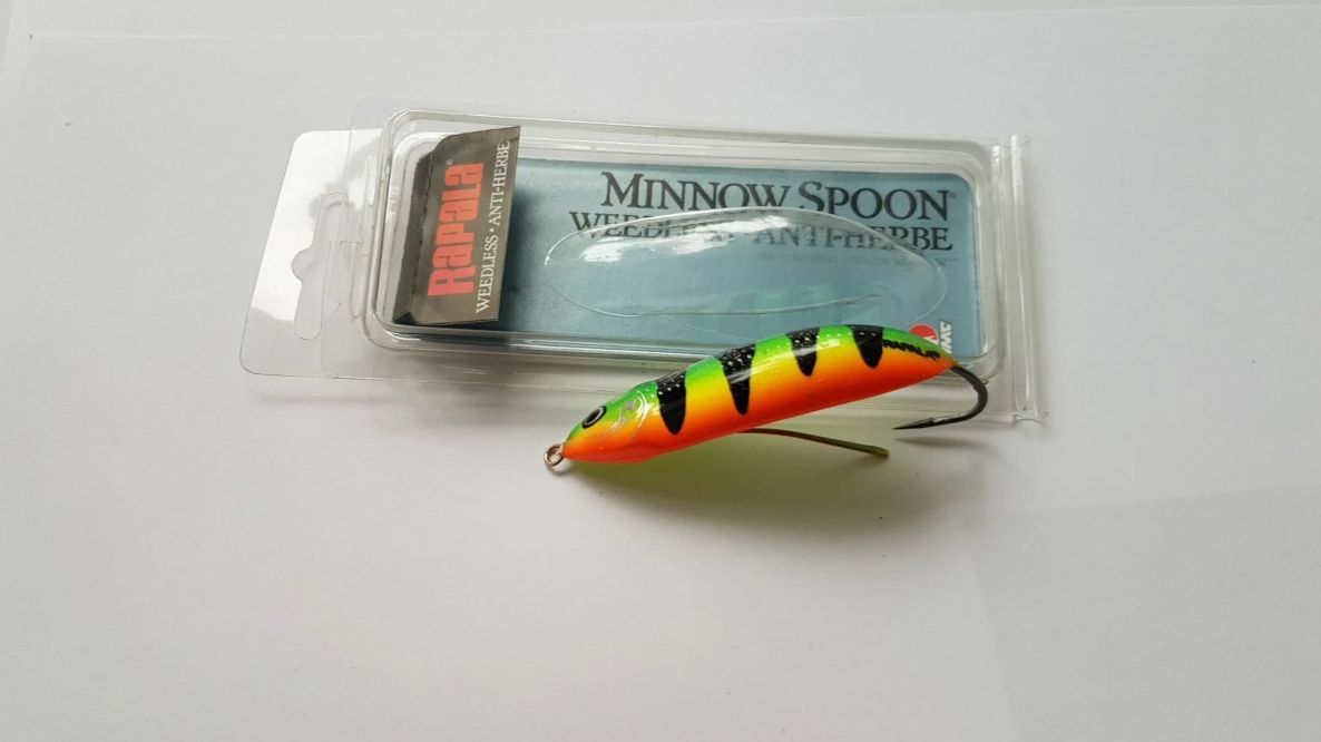 Блесна незацепляйка Rapala Minnow Rattlin Spoon 08 /FT