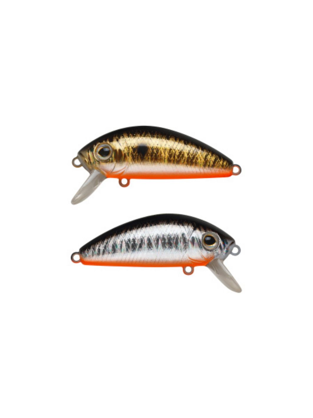 Воблер Минноу Strike Pro Mustang Minnow 45,  45 мм,  4, 5 гр,  Загл. 0, 2м.-0, 5м.,  Плавающий,  цвет: A70-613-SBO Double Silver/Smoked,  (MG-002F#A70-613-SBO)