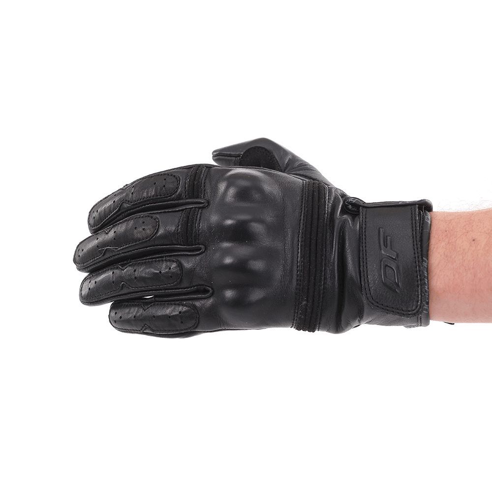 Перчатки DF STREET Black кожаные XXL