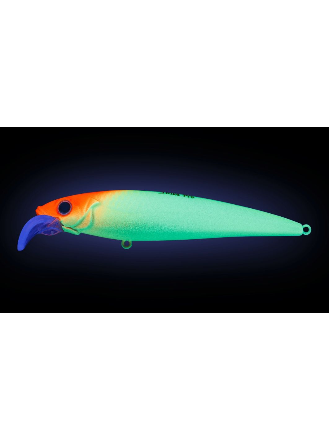 Воблер Минноу Strike Pro Beakster 130,  130 мм,  27, 3 гр,  Загл. 3, 0м.-5, 0м.,  Плавающий,  цвет: A116L Fluo Clown,  светящийся,  (EG-124D#A116L)