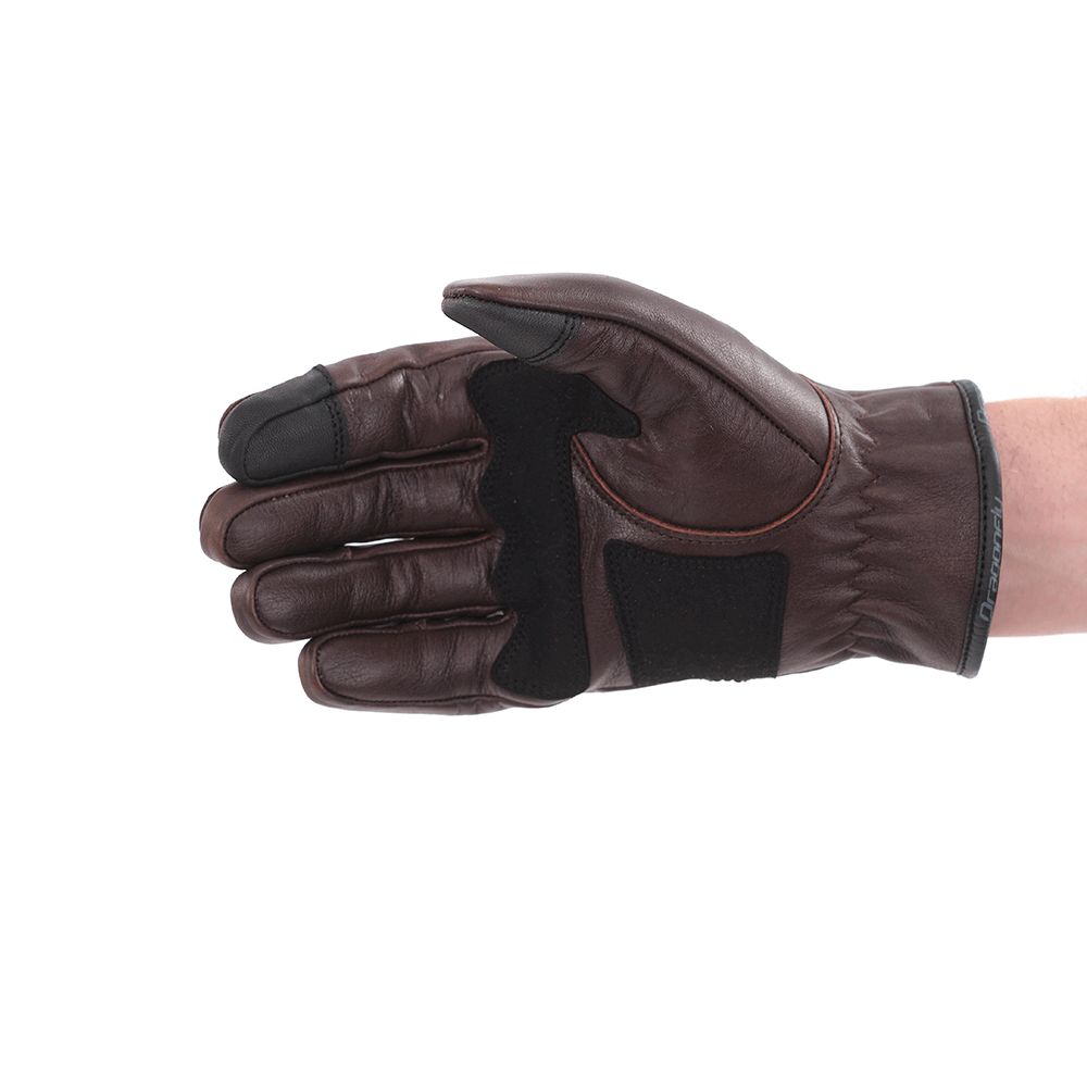 Перчатки DF STREET Matte Brown кожаные 2XL