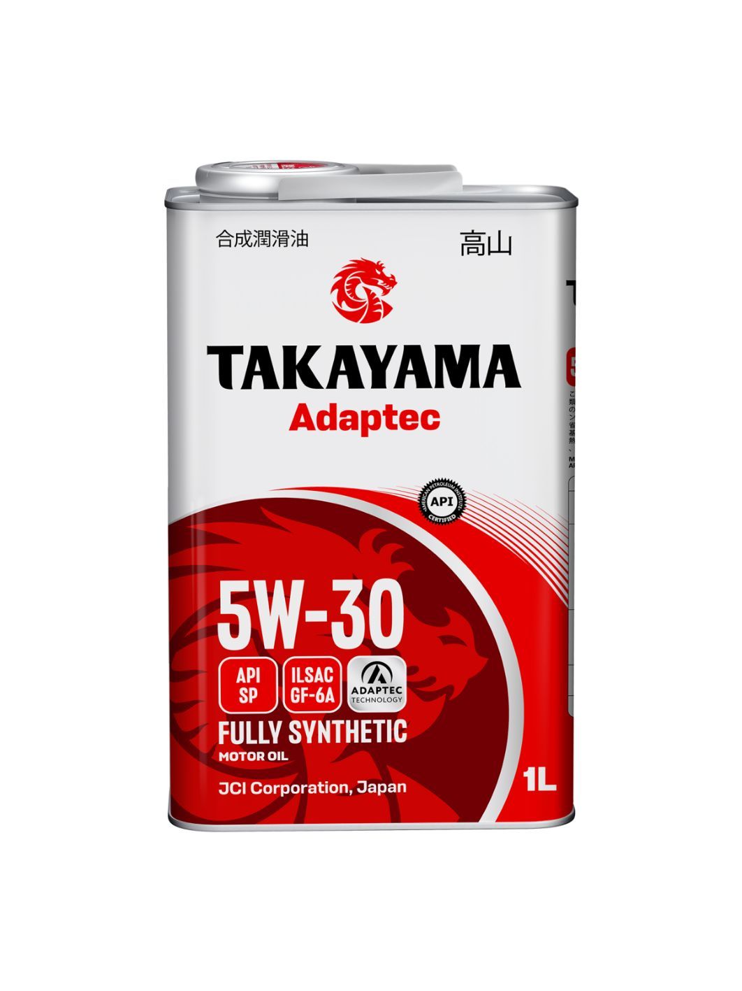 TAKAYAMA ADAPTEC 5W30 ILSAC GF-6A API SP 1л синтетическое моторное масло