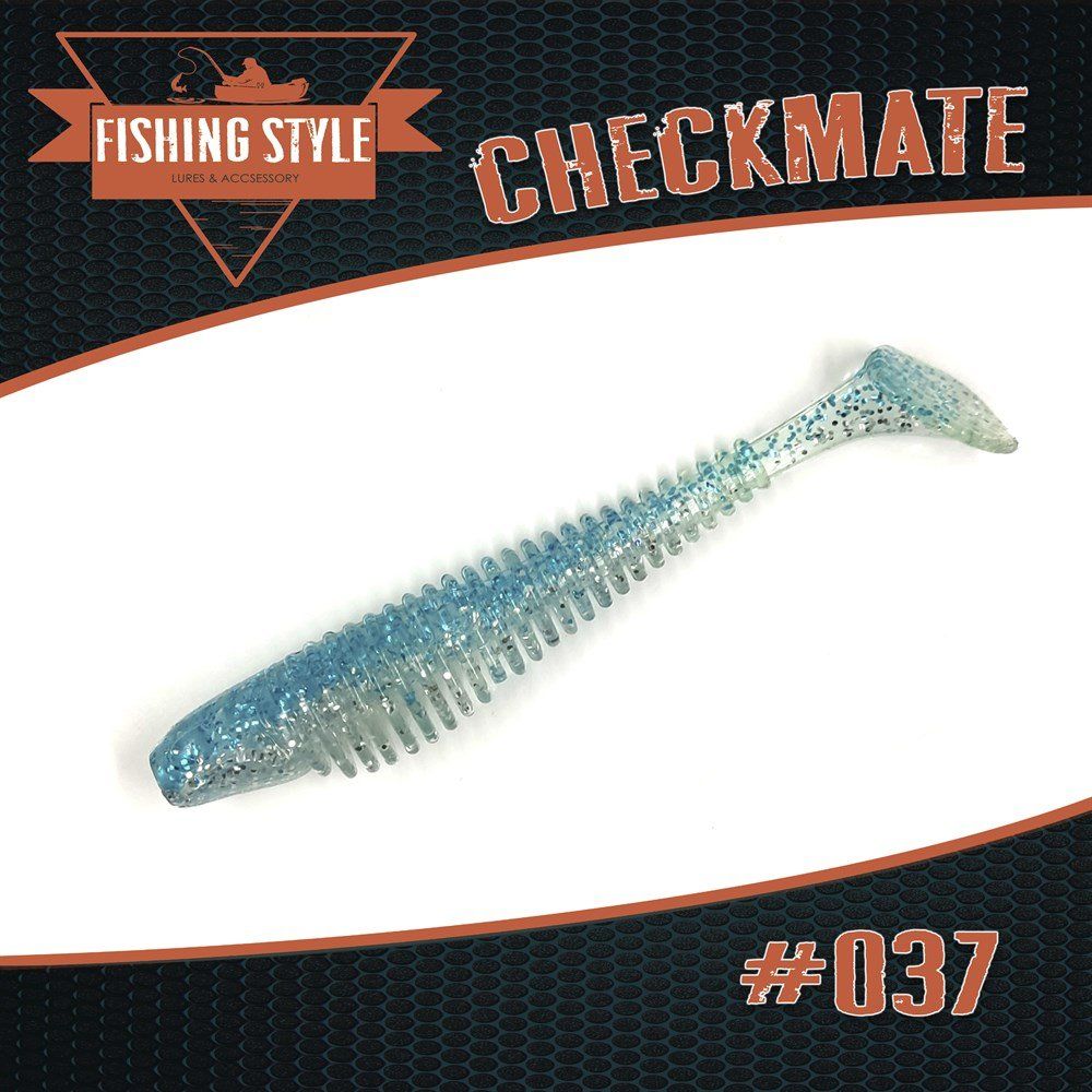 Силиконовая приманка CHECKMATE 3, 5"(89 мм) уп.6 шт.#037 Malek