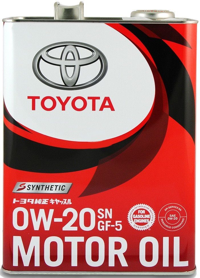 TOYOTA MOTOR OIL 0w20 SP/GF-6 4л 08880-13205 синтетическое моторное масло