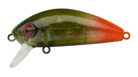 Воблер Минноу Strike Pro Mustang Minnow 45,  45 мм,  4, 5 гр,  Загл. 0, 2м.-0, 5м.,  Плавающий,  цвет: C722G-UV Hot Tail Motoroil UV,  (MG-002F#C722G-UV)