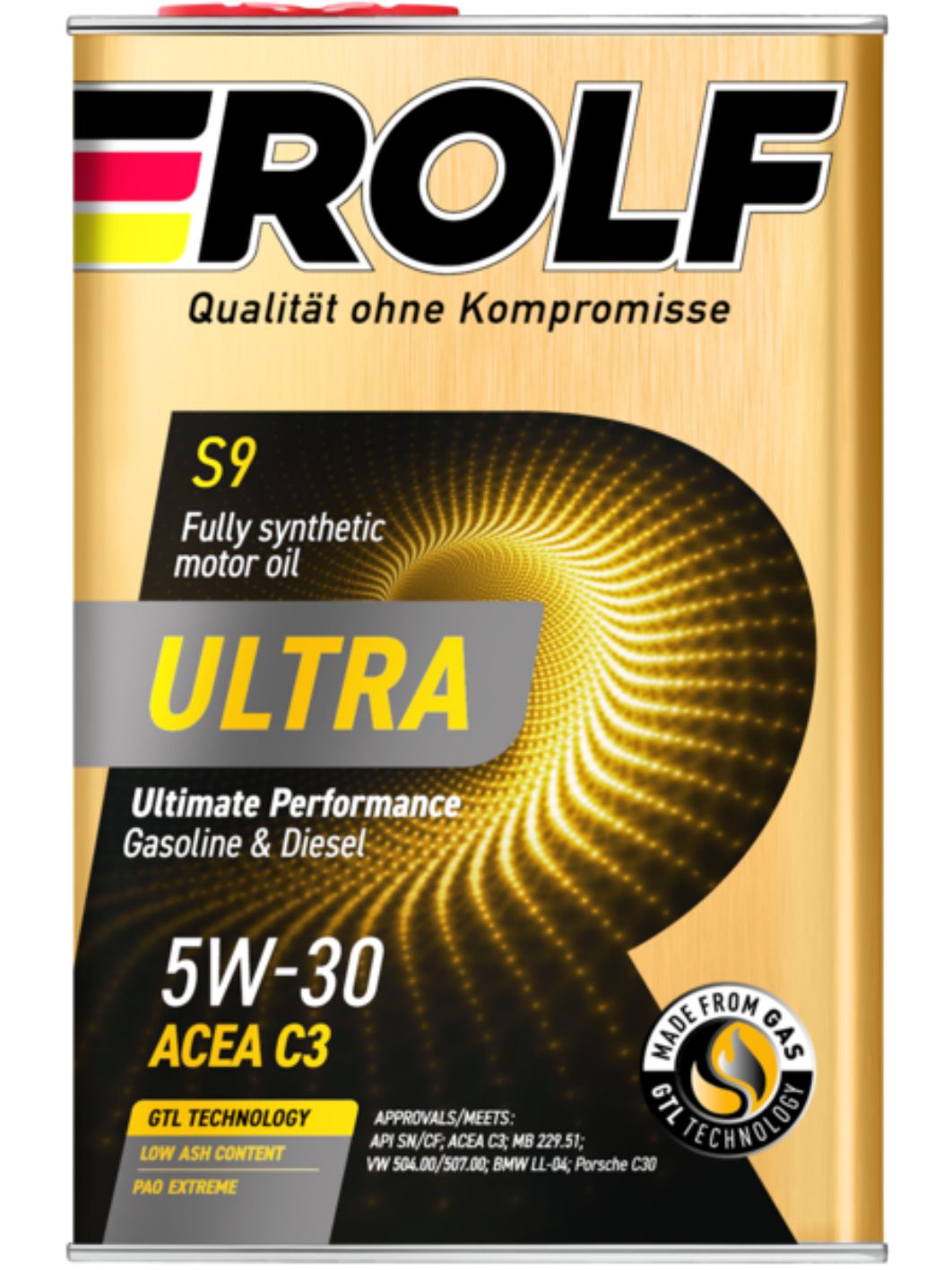 ROLF Ultra 5W30 C3 SN/CF 4л синтетическое моторное масло