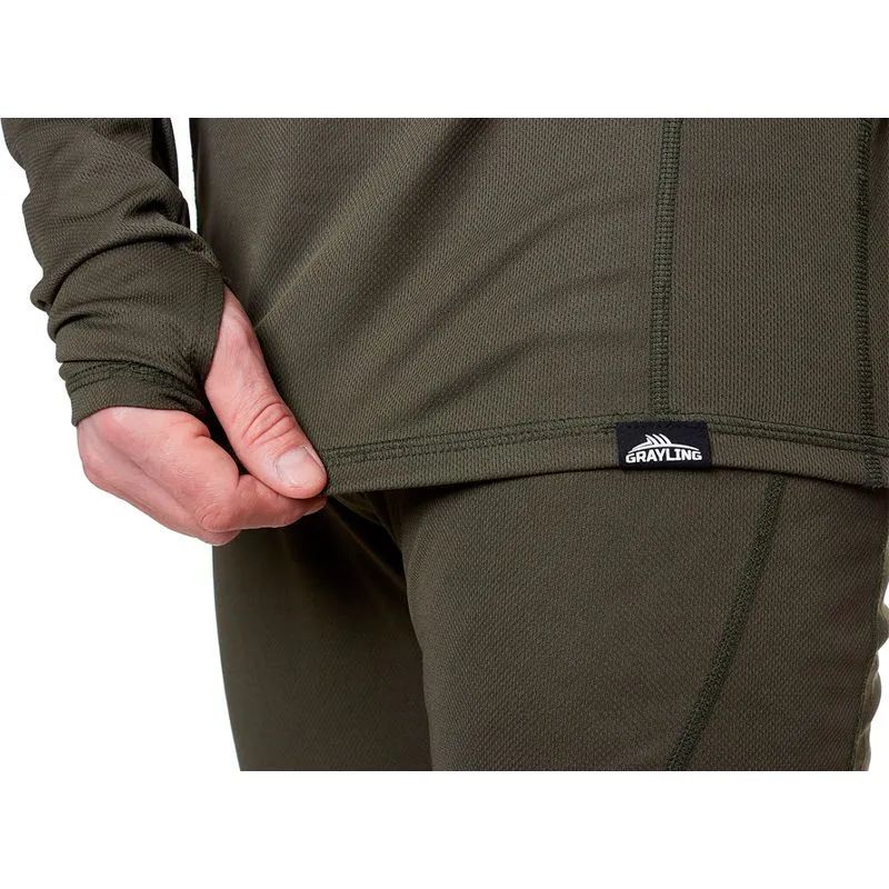 Термобелье мужское "Inzer (Инзер)" (полиэстер,  графит/хаки) р-р 56-58 рост 182-188