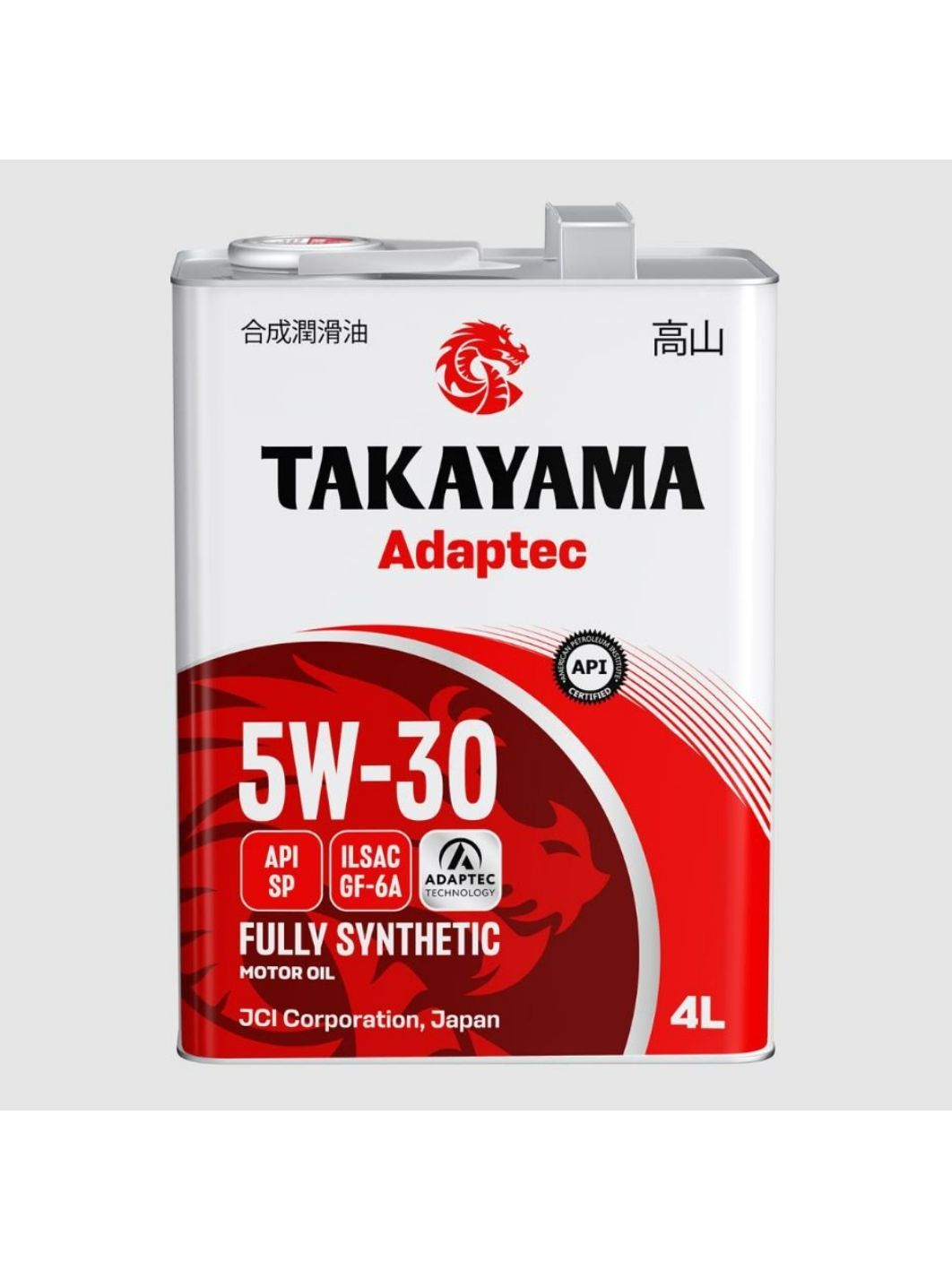 TAKAYAMA ADAPTEC 5W30 ILSAC GF-6A API SP 4л синтетическое моторное масло
