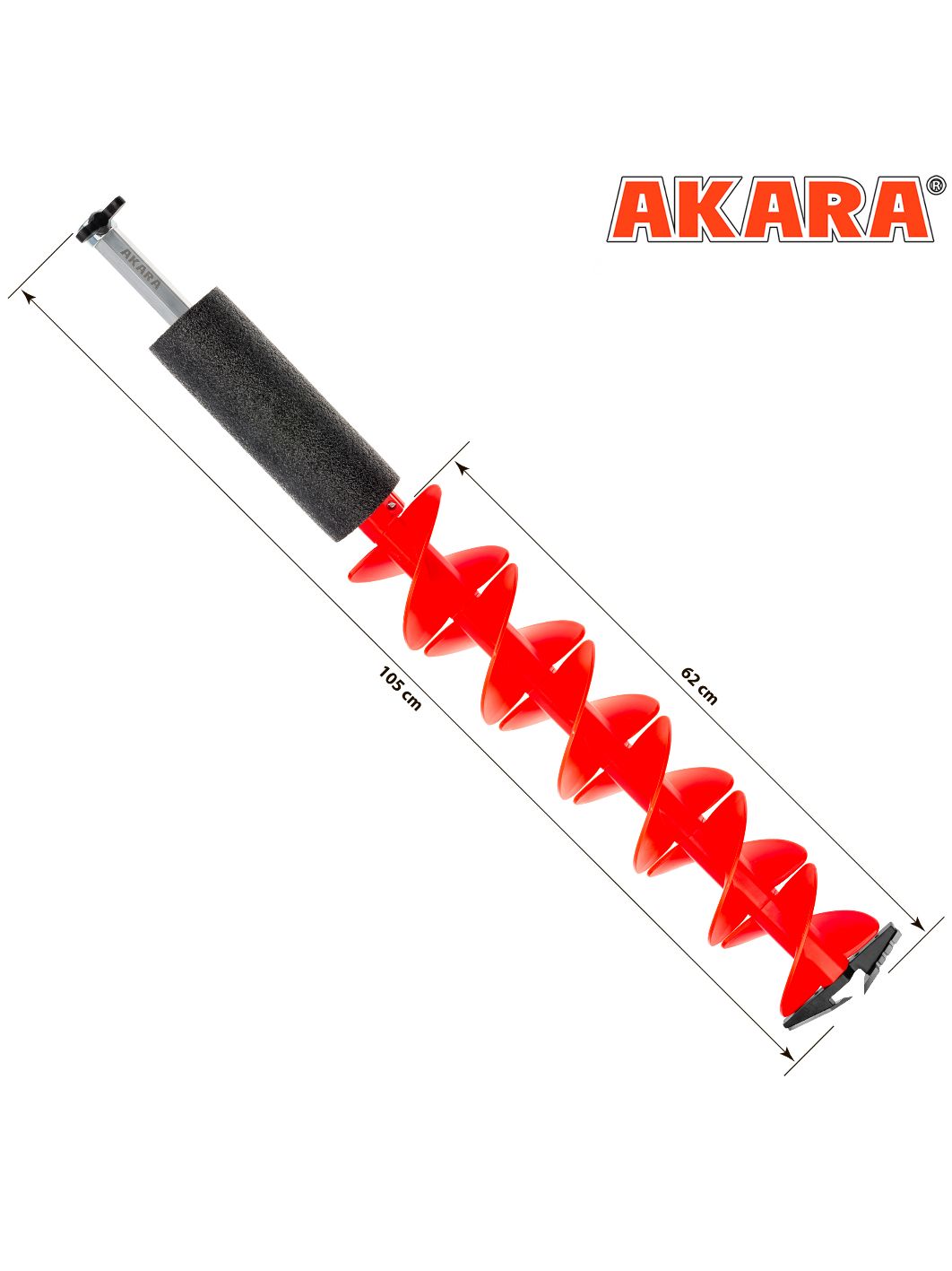 Шнек для шуруповерта Akara Competition L-1, 07 м D150 мм пластик