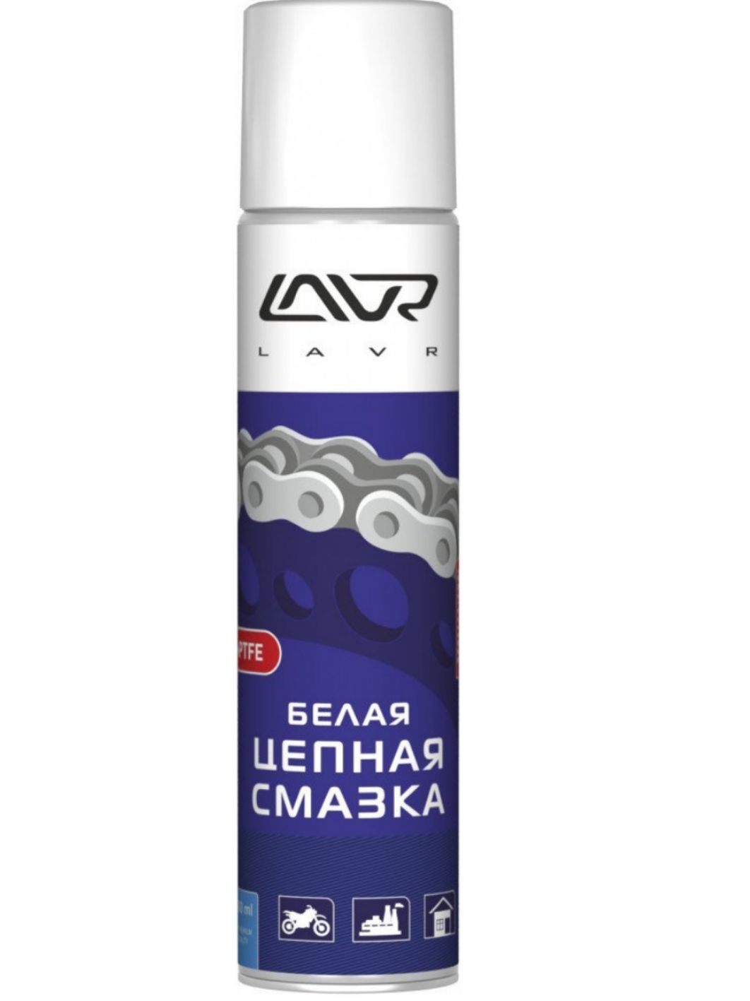 Смазка цепи LAVR 400мл PTFE LN1741/мотоотдел/
