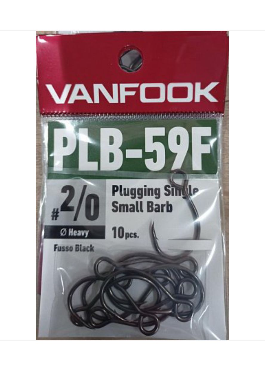 Крючки VANFOOK PLB-59F fusso black (#2/0)