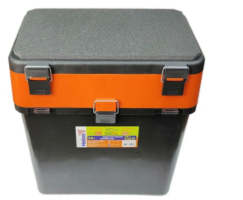 Ящик зимний "FishBox" (19л) оранжевый Helios