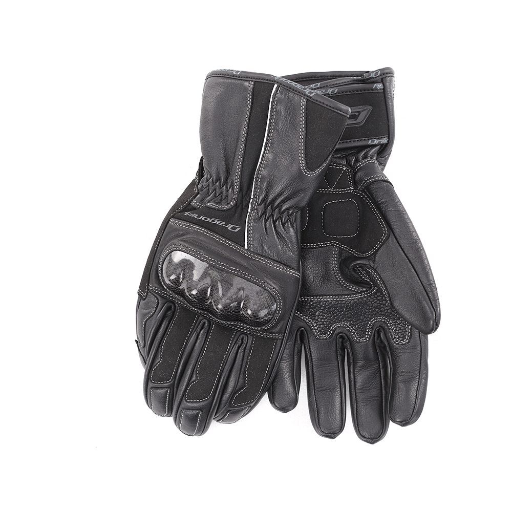 Перчатки DF HIGHWAY Carbon Black кожаные 2XL