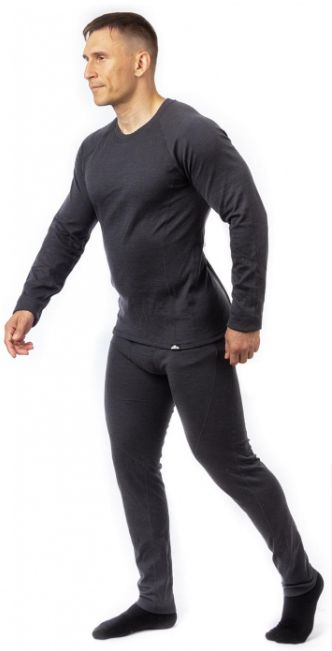 Термокомплект зимний "Irkut (Иркут)"мужской (шерсть мериноса,  графит) (р-р 56-58 рост 182-188)