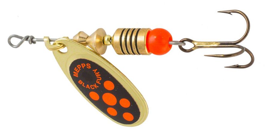 Блесна вращающаяся Mepps "Black FURY 3 /6,5гр/ Gold/Orange