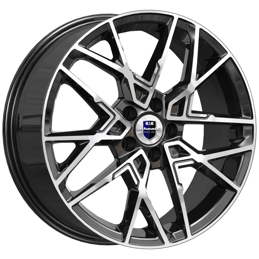 Диск л.Р18 7.0/5*114.3 КИК Вудроф КС1044 d66.6 ЕТ37 алмаз черный 00132296 КОМПЛЕКТ 4ШТ.