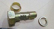 Шпилька М20х1, 5х28х45 штанги реактивной КАМАЗ в сборе (гайка+гровер+втулка) 853306-10