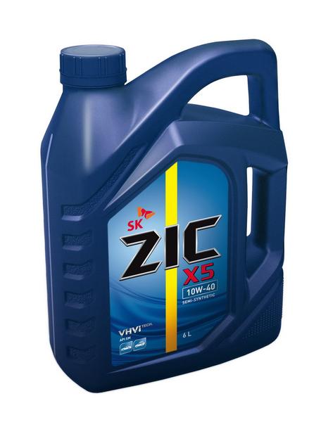 ZIC X5 10W40 6L полусинтетическое моторное масло