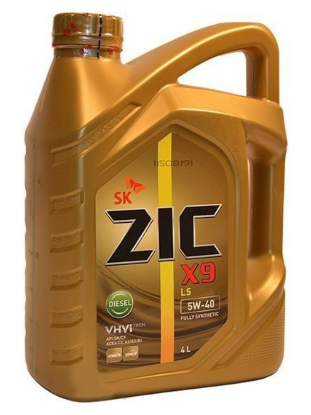 ZIC X9 LS DIESEL 5W40 4L синтетическое моторное масло