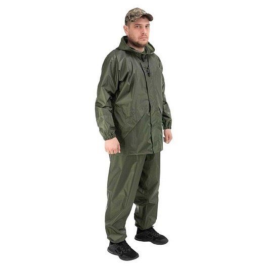 Костюм ветровлагозащитный Походный,  цв.зеленый PU 5000 р.50 (T-KS-VVZ-L-PU5-002) Helios