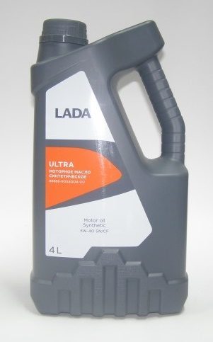 LADA ULTRA 5W40 SN/CF 4л синтетическое моторное масло