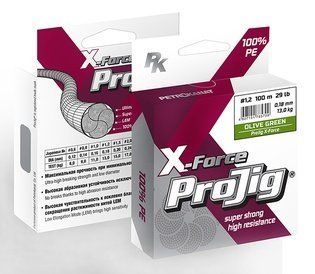 Шнур ProJig X-Force 0, 16мм 11, 0 кг 150м хаки