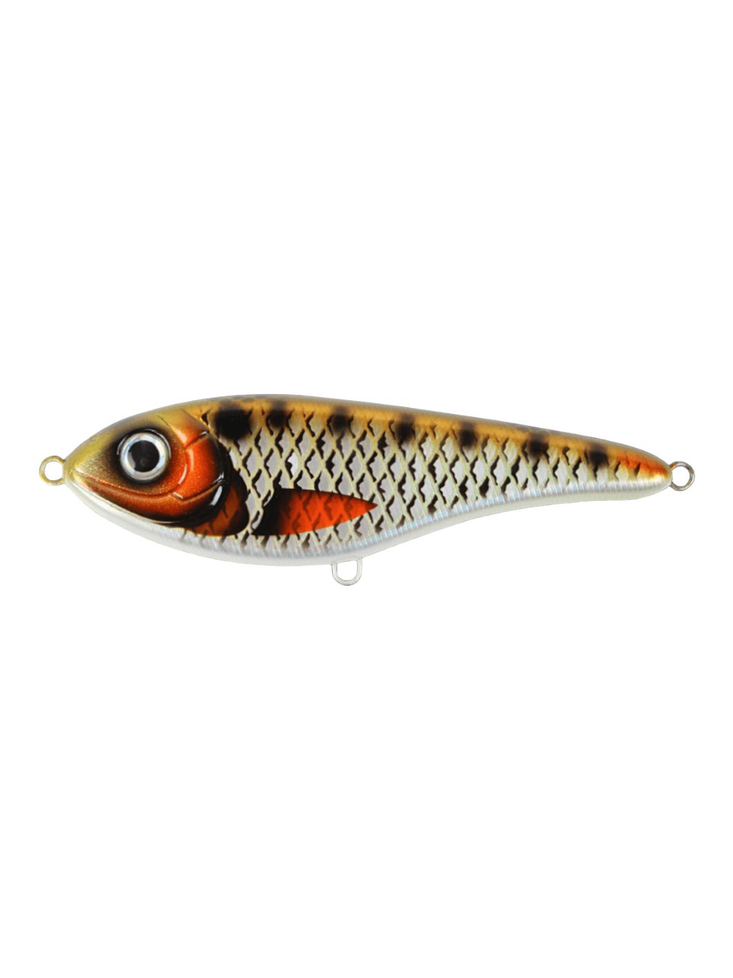 Воблер Джеркбейт Strike Pro Buster Jerk II Shallow Runner,  120 мм,  37 гр,  Загл. 0, 3м.-2, 0м.,  Медленно всплывающий,  цвет: CWC007 Golden Ridgeback,  CWC,  (EG-049#CWC007)