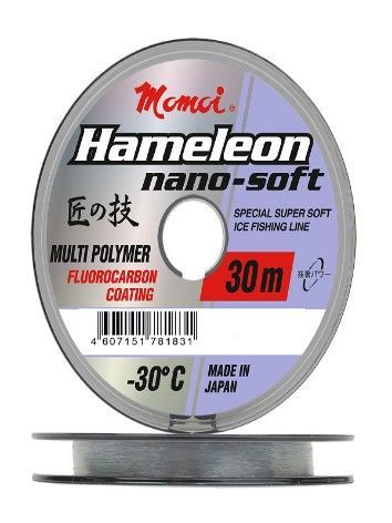 Леска Hameleon Nano-Soft Winter 0.148мм, 2, 7 кг, 30 м,  прозрачная (шт)