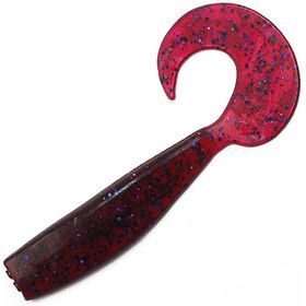 Твистер YAMAN Lazy Tail Shad,  р.7 inch цвет #04 - Grape (уп. 3 шт.)