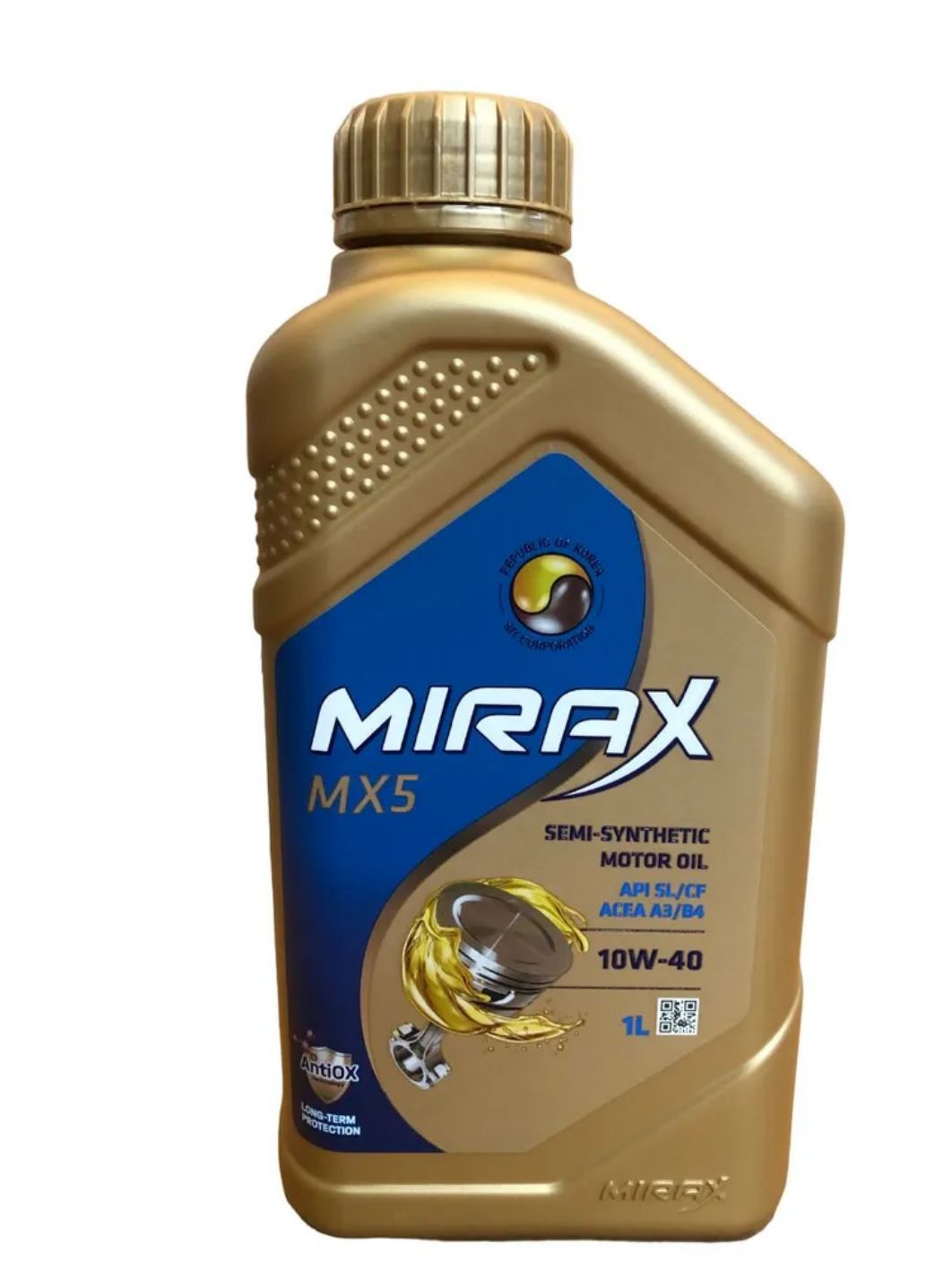 MIRAX MX5 10w40 SL/CF 1л полусинтетическое моторное масло