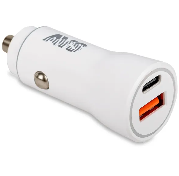 Автомобильное зарядное устройство AVS (1USB+Type C,  6.0А) UC-613
