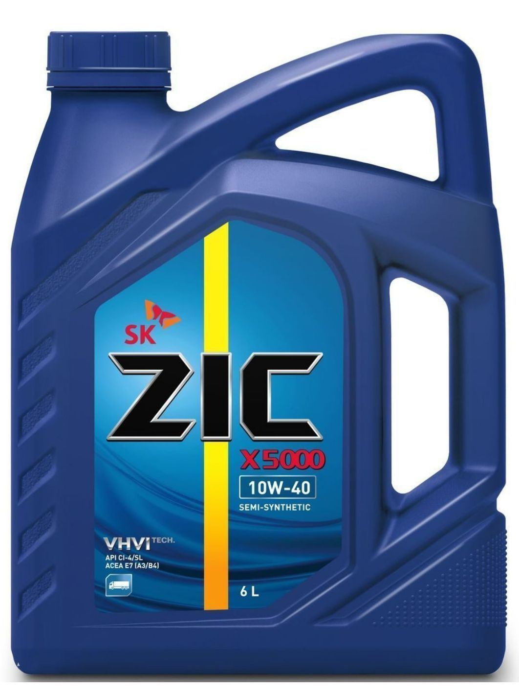 ZIC X5000 10w40 6L полусинтетическое моторное масло
