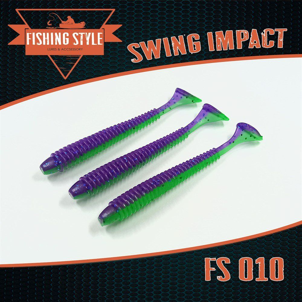 Силиконовая приманка SWING IMPACT 3, 5"(88 мм) уп.8 шт. #010 Beet Tops