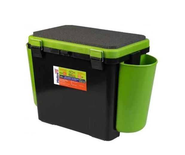 Ящик зимний "FishBox" односекционный (19л) зеленый Helios