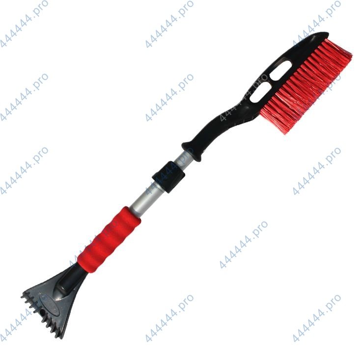 щетка для снега со скребком avs sb-6333 (l) телескопическая (68-88см) с мягкой ручкой
