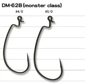 Крючки офсетные Vanfook DM-62 #5/0 stealth black