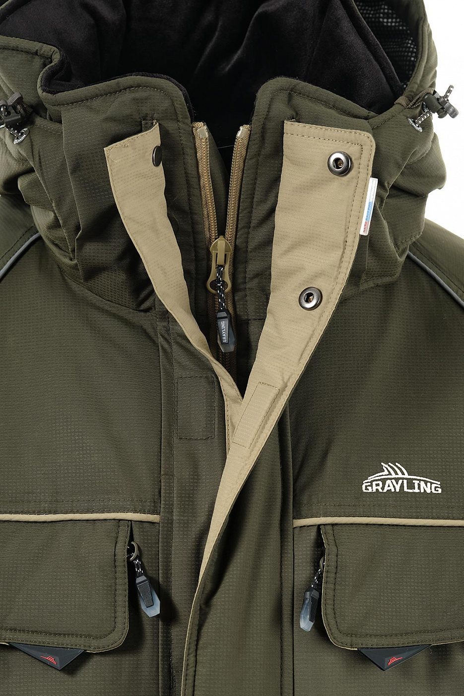 костюм «камчатка 2020» (таслан, хаки) grayling (р-р 48-50 рост 170-176)