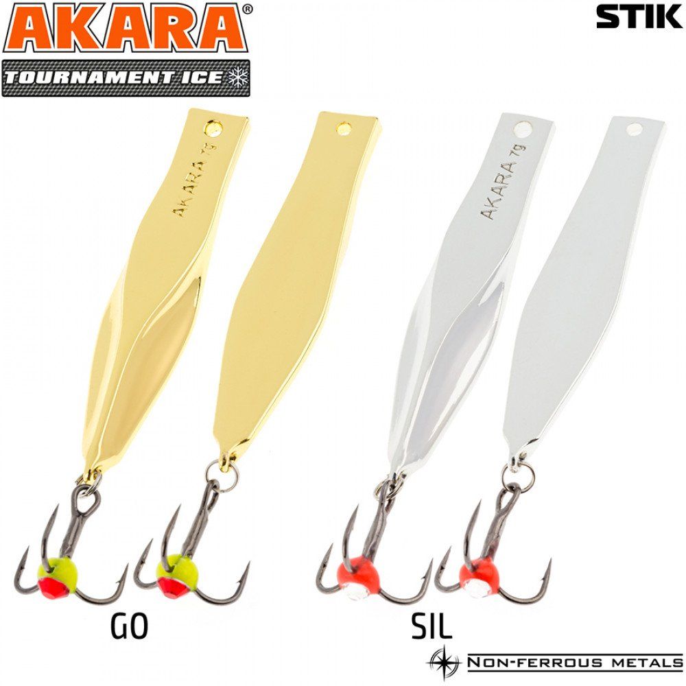 Блесна зимняя Akara Tournament Ice Stik 70 14 гр. GO