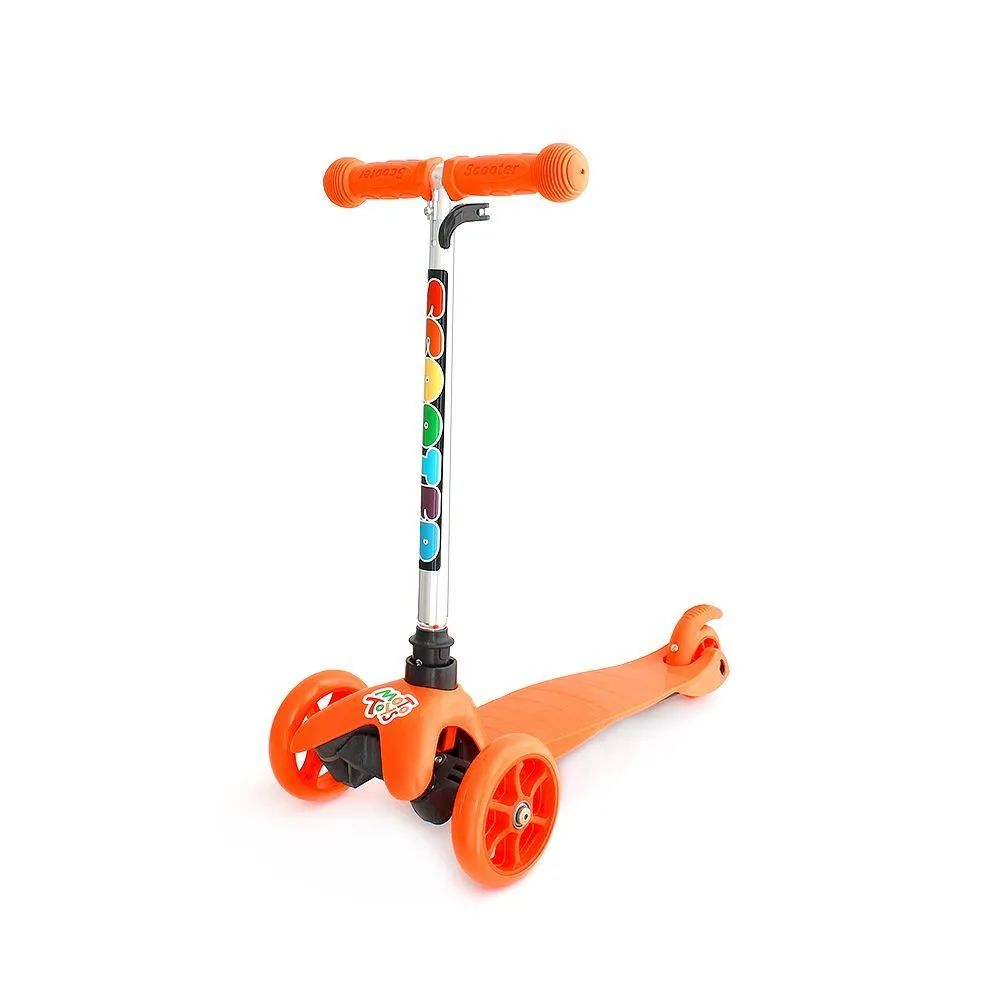 Самокат трехколесный Scooter SK-074,  от 3х лет Оранжевый
