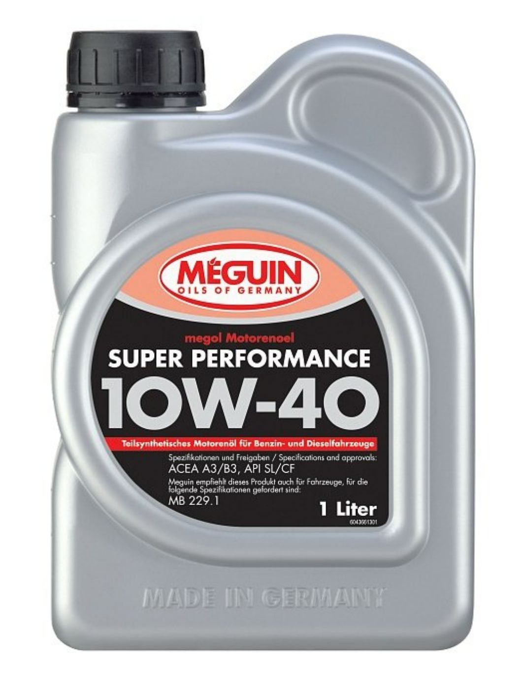 MEGUIN SUPER PERFORMANCE 10W40 1л полусинтетическое моторное масло