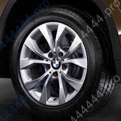 Литой диск Оригнинал BMW стиль 318 (v spoke 318 BM 154 6 789 141) 7.5x17/5x120 D72.6 ET34 silver BMW X1 (Х1-N1) 2012-2015 4 шт. 