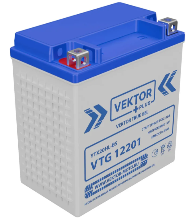 12/20А VEKTOR VTG 12201 Аккумулятор зал/зар.