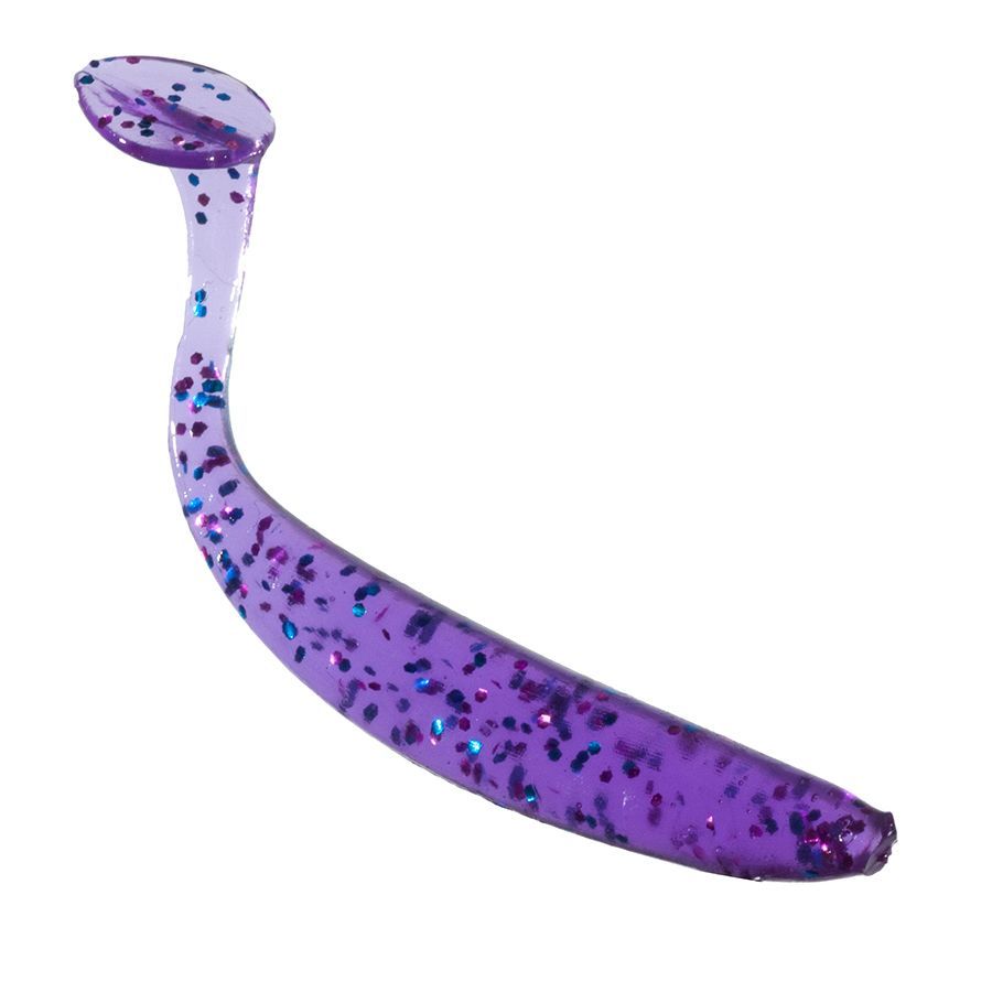 Приманка ZUB-IZI 50мм-10шт,  (цвет 610) фиолетовый с блестками