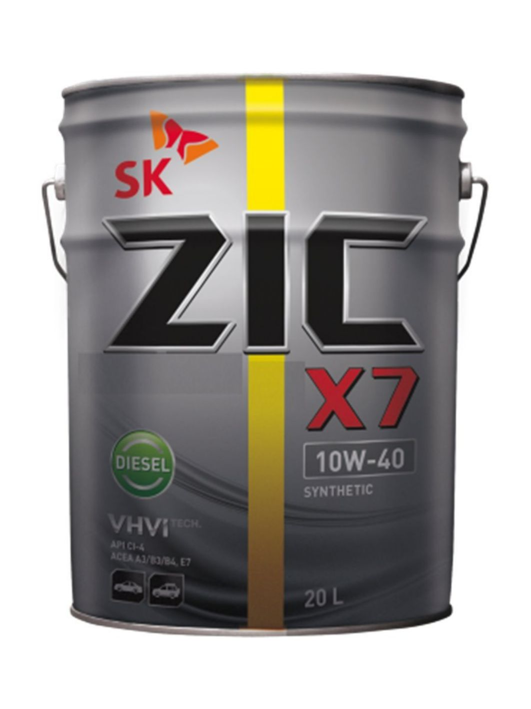 ZIC X7 DIESEL 10W40 20L синтетическое моторное масло